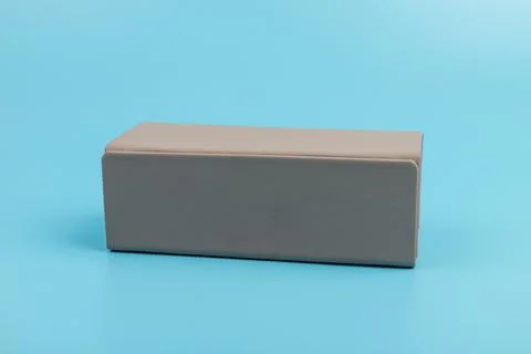 Gray empty rectangular box for branding, presentation and mockup Stock Photos