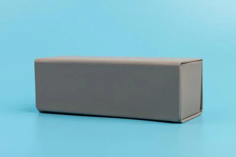 Gray empty rectangular box for branding, presentation and mockup Stock Photos