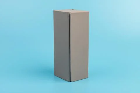 Gray empty rectangular box for branding, presentation and mockup Stock Photos