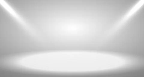 Gray empty room studio gradient used for background with spotlight and displa Illustrazione stock