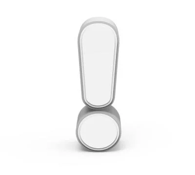 Gray exclamation mark Stock Illustration