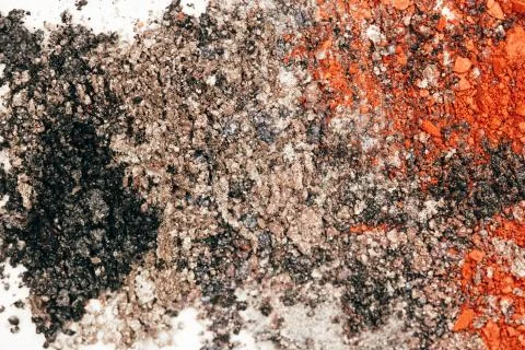 Gray eye shadows with shimmer Stock Photos