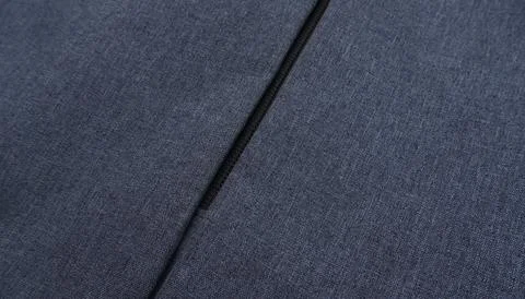 Gray Fabric Bag Texture with Diagonal Zipper Line Stock Photos