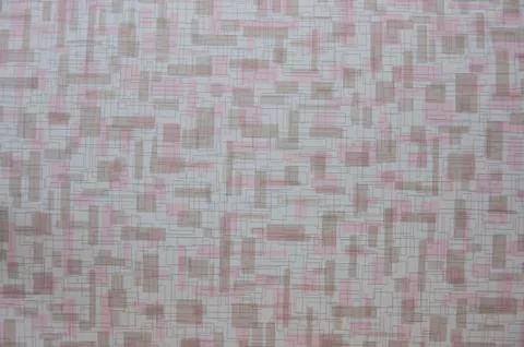 Gray fabric with a two-layer geometric pattern with rectangular outlines and Stock Photos