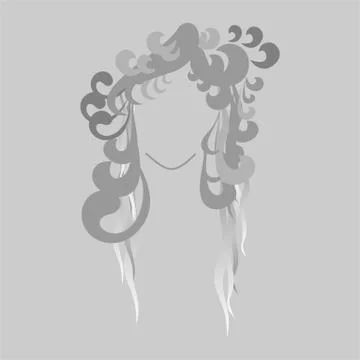 Gray face Stock Illustration