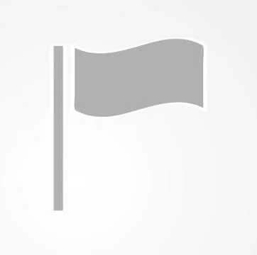 Gray flag Illustrazione stock
