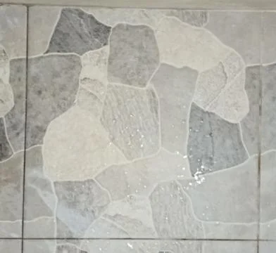 Gray Flagstone Floor Tile with Irregular Pattern Stock Photos
