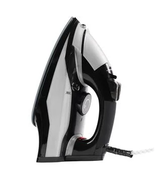 Gray flatiron on white background close-up                               Fotos de archivo