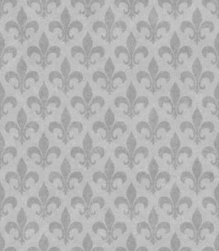 Gray fleur de lis textured fabric background Stock Illustration