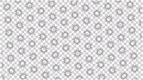 Gray Floral Decorative Pattern on White Background Stockillustratie