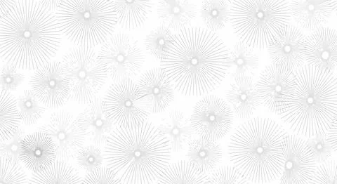 Gray floral pattern on white background Stock Illustration