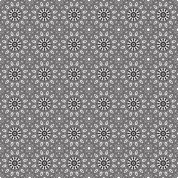 Gray floral seamless pattern textile design background Stock Illustration
