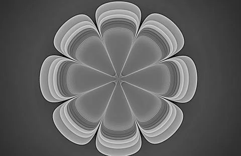 Gray flowers Stock Illustration