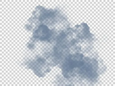 Gray fluffy cloud spreading on background Illustrazione stock