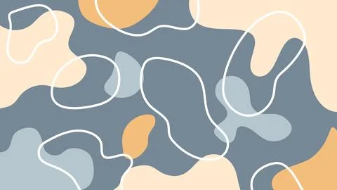 Gray fluid shape abstract background Stock Illustration