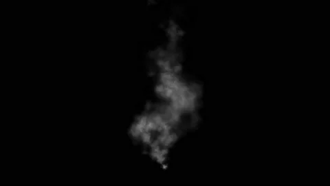 Gray fumes slowly floating rises up Stock Footage 158199151