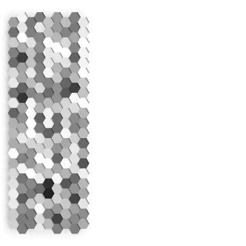 Gray geometric background, abstract hexagonal pattern vector Illustrazione stock