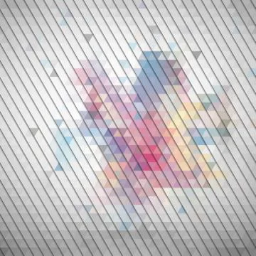 Gray geometric background, abstract triangle pattern vector Stock Illustration