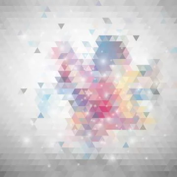 Gray geometric background, abstract triangle pattern vector イラスト素材