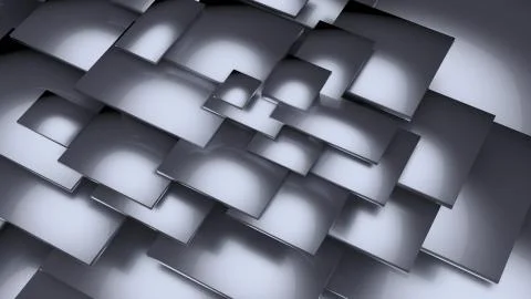 Gray geometric background, metal effect Stock Illustration