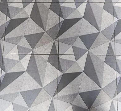 Gray geometric ceramic floor tile pattern Stock Photos