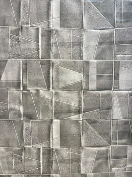 Gray Geometric Ceramic Tile Wall Texture Seamless Background Stock Photos