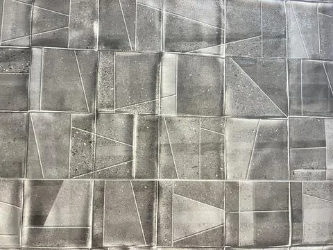 Gray Geometric Ceramic Tile Wall Texture Seamless Background Stock Photos