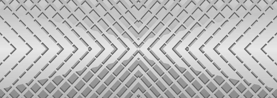 Gray geometric chevron pattern with layered angular lines Stockillustratie