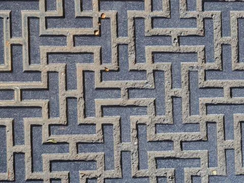 Gray geometric pattern Stock Photos