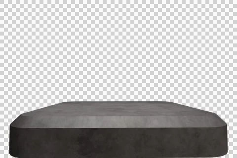 Gray, geometric platform 스톡 일러스트