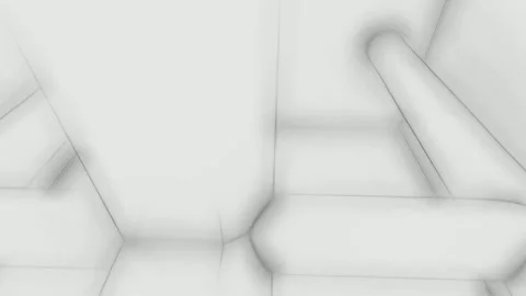 Gray Geometric Room With Cubes and Steps Stock Footage 320828615