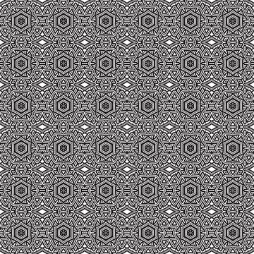 Gray geometric seamless pattern textile design background Illustrazione stock