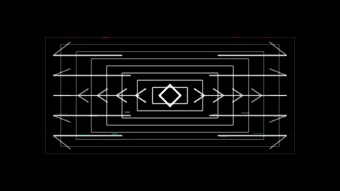 Gray Geometric Tunnel Lines Drifting in Diagonal Motion Loop 스톡 동영상 348155884