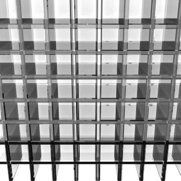 Gray glass rack Stock Illustration