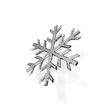 Gray glass snowflake Stock Illustration