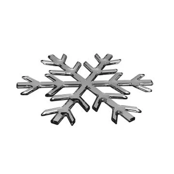 Gray glass snowflake Stock Illustration