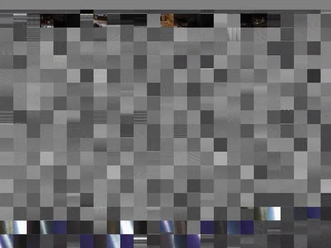 Gray glitch noise pattern of corrupted jpeg image Stock Photos