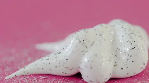 Gray glitter on white paint Stock Footage 102792575