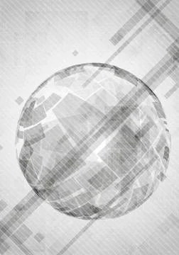 Gray Globe Design. Gray Globe Design. Vector Illustration. Eps 10. Copyrig... Stock Photos