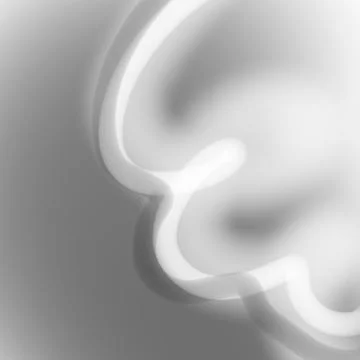 Gray Glowing Curved Strokes Abstract Background Stock Illustration