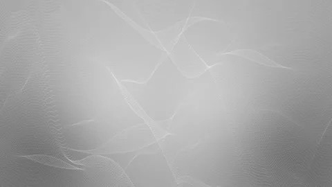 Gray Glowing Particle Wave Lines Loop Abstract Technology Background 4K Vídeo Stock 334991932