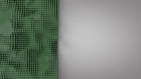 Gray gradient background with dynamic small cubes on the right. Stock Footage 114660540