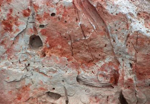 Gray granite texture with blocks backround Stock Photos