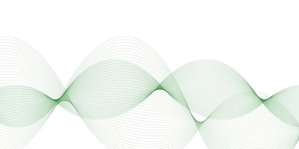 Gray Green Abstract Mesh Wave for Corporate Presentation Illustrazione stock