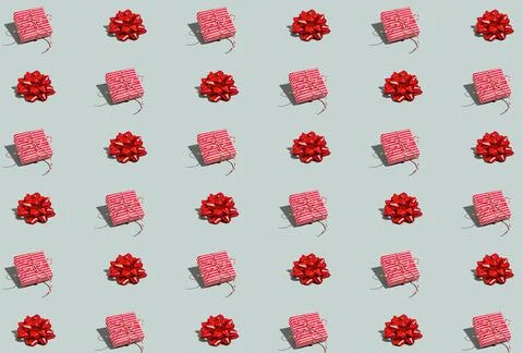 Gray green background pattern, Christmas, New Year symbol attribute objects Stock Photos