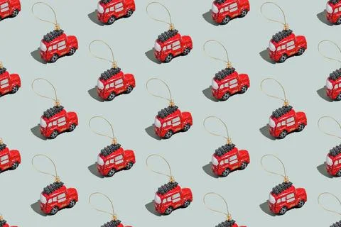 Gray green background pattern, Christmas, New Year symbol attribute objects Stock Photos