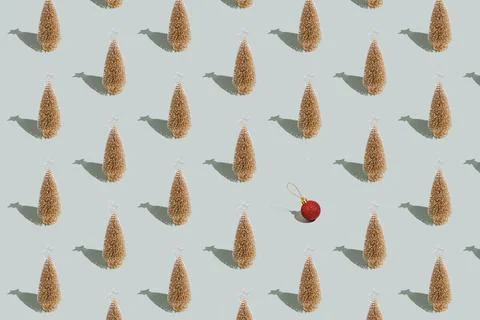 Gray green background pattern with Christmas or New Year symbol attribute Foto stock