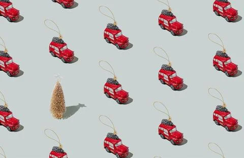 Gray green background pattern with Christmas or New Year symbol attribute Stock Photos