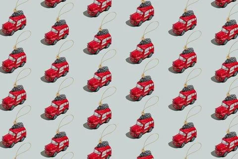 Gray green background pattern with Christmas or New Year symbol attribute Stock Photos