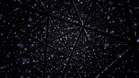 Gray Grid On Black Background 動画素材 63028386